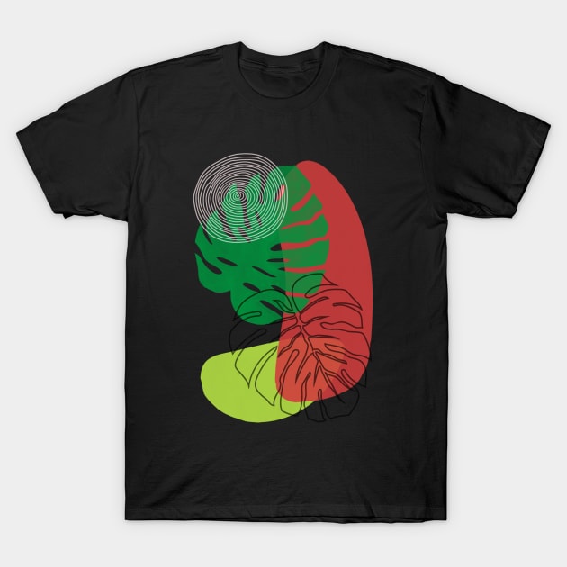 Monstera Plant Mama Plant Lovers Gift Ideas T-Shirt by TayaDesign